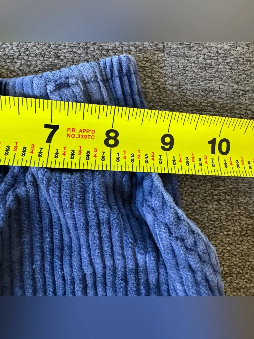 Vintage Gymboree Blue Corduroy Pull-On Pants Joggers Rainbow Tag Boy S/2T